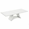 Homeroots White Dining Table & 6 in. Chair Set 98.5 x 43.5 x 30 in. 366268